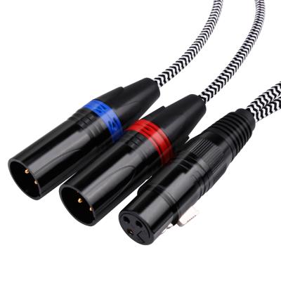 China DVD Player YYTCG 1XLR Male to 1XLR Female Microphone Cable 2XLR Female to 2XLR Male Audio Cable for HiFi Speaker for sale