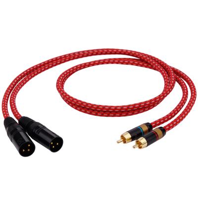 China High Grade Low Noise DVD Player RCA to XLR Cable 3pin XLR Female to RCA Male Adapter Microphone Cable for sale