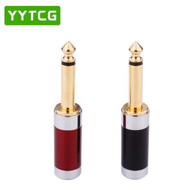 China audio & YYTCG Video HIFI Male Headphone Jack Plug Mono 6.35mm Audio And Video for sale