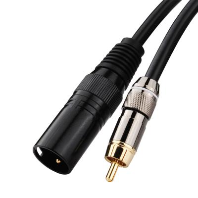 China High Fidelity DVD Player RCA to High Quality XLR Audio Cable 4N OFC Male to Male Rca Stereo Cable for sale