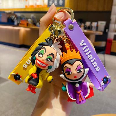 China New Cartoon Thug Witch Key Chain Halloween Fashion Plastic Key Chain Pendant Gift for sale