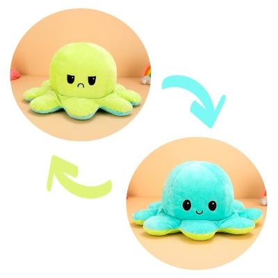 China z109 Double Sided Plush Flip Octopus Plush Toy Shake Doll Gift For Children for sale