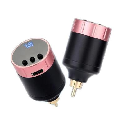 China Disposable Hot Style Tattoo Rechargeable Wireless Battery Easy To Carry Professional Wireless Tattoo Power Supply for sale