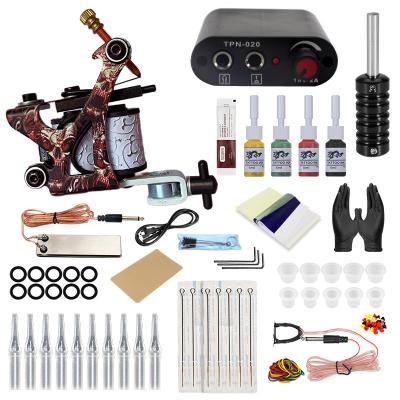 China Wholesale High Quality Permanent Tattoo Gun Set Full Copper Full Body Tattoo Coil Machine Kit for sale