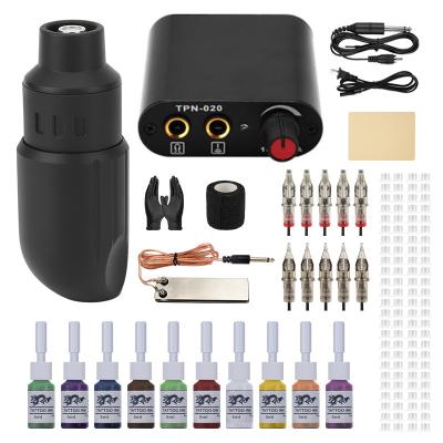 China Wholesale High Quality Permanent Full Tattoo Pen Machine Set Starter Friendly Tattoo Machine Kit for sale