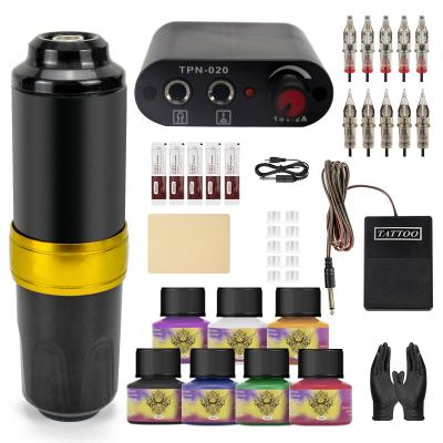 China Factory Supply Best Price Full Set Direct Tattoo Pen Machine Set Wholesale Full Set Tattoo Machine Complete Kit for sale