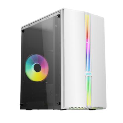 China Desktop Micro Computer Glass Cases Computer Case Tempered Computer Case Computer Cabinet Atx Matx CaseTempered Gamer for sale