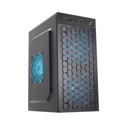 China Office Customized OEM Computer Case Mini Atx Case With Tempering Black Unique Glass Case PC Computer Cabinet for sale