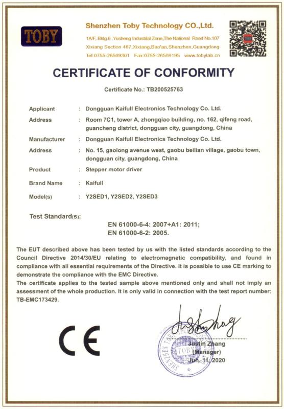 CE - Shenzhen Zion Kaifull Automation Technology Co., Ltd.