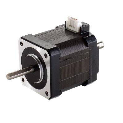 China 6 Draht 2-Phasen-Stepper-Hybridmotor Nema 17 Doppelwellen-Stepper-Motor zu verkaufen