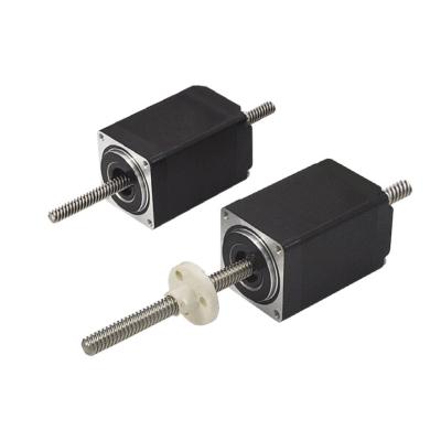 China 28LHS Double Shaft Series 140N Force 2 Phase Nema11 No Captive & External Nut Hybrid lineaire Stepper Motors Accuators Te koop