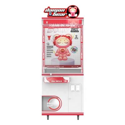 China Colorful Metal+Plastic Damon Bear Claw Machine Clear Claw Crane Machine Gift Coin Operated Vending Machine For Game Center Shopping Mall for sale