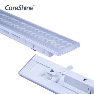 China Supermarket Coreshine Supermarket Led Linear Track Light Fixture With 4 And 6 Wires Track Rail for sale