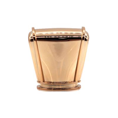 China Non Spill Custom Metal Luxury Perfume Cap For Perfume Gold Zamac Material for sale