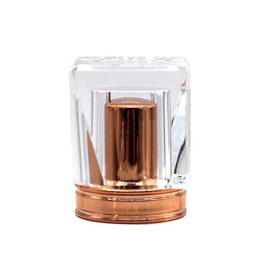 China Non spill wholesale luxury perfume cap surlyn clear transparent perfume capsules for sale