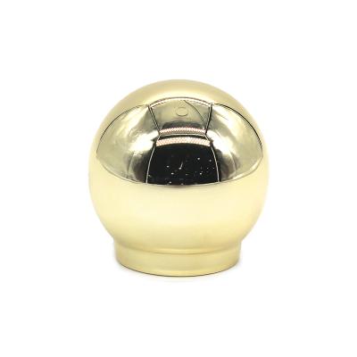 China Non Spill Custom Round Metal Luxury Perfume Cap For Perfume Gold Zinc Cap for sale