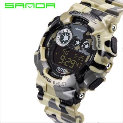 China American Electronic Waterproof Sanda Watch Outdoor Sports Mountaineering Diving Men Day/Date Watch Spot for sale