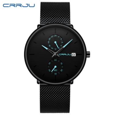 China New CRRJU 2265 Men's Waterproof Fashion Starry Men's Watch Simple Sky Business for sale