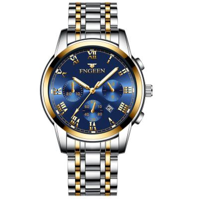 China FNGEEN Full Calendar Fashionable Korean Men Watch Waterproof Student Quartz Watches Casual Class Relogio Masculino 4006 for sale