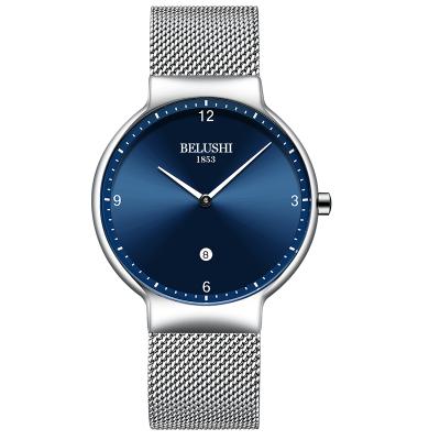 China BELUSHI 550 Day/Date Fashion European and American Couple Watches Mesh Belt Simple Watch Waterproof Tide Automatic Quartz for sale