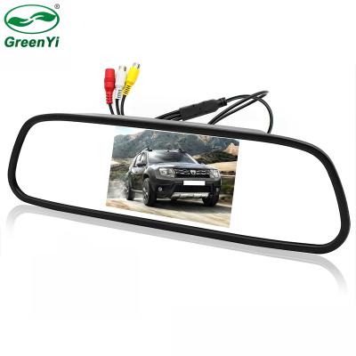 China Monitor GreenYi 5 Inch AHD 1024*600 Car Inside Car Mirror Monitor High Definition zu verkaufen