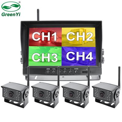 China Waterproof 2020 Camera And 4CH 9 Inch AHD Update Digital DVR Wireless Backup Record Monitor Kit For Truck Bus à venda