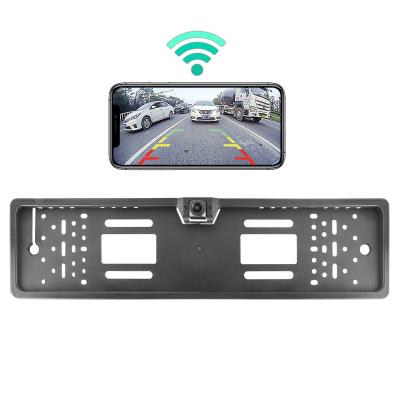 China Parking Line HD 720P 170 Degree 5G WiFi Car DVR License Plate Recorder Front Rear View Camera For iPhone Android European Wireless Phone en venta