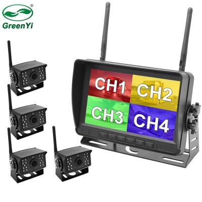 Κίνα GreenYi AHD 7 Inch DVR Waterproof Wireless Monitor With 4 PCS Of 720P High Definition Night Vision Reverse Recorder Wifi Backup Camera προς πώληση