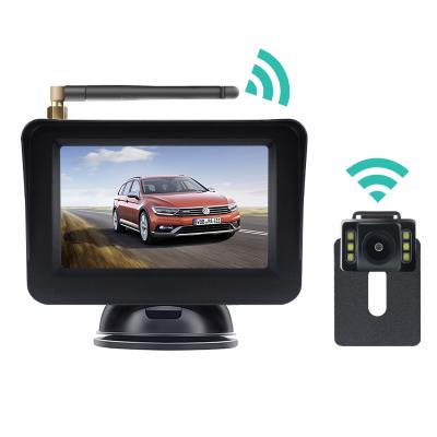 中国 GreenYi Waterproof 4.3 Inch Car Wireless Monitor Reverse Rear View Camera Driving Kit With Digital Signal Stable Auto Parking 販売のため