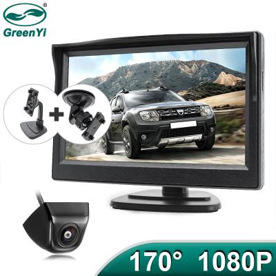 China GreenYi 5 Inch AHD Monitor 1920*1080P Waterproof 170 Degree Reverse Starlight Night Vision Vehicle Camera High Definition For Car à venda