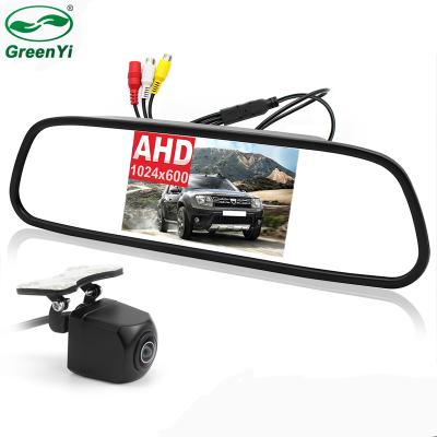 China 1920*1080P GreenYi 5 Inch AHD Car Mirror Monitor 1920*1080P High Definition Vehicle Bracket Camera 5 170 Degree Starlight Night Vision for sale