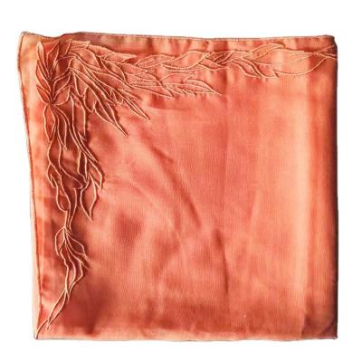 China Shrink-Resistant Recycle Polyester Voile Fabric For Pakistani Shawl Embroidery Scarf for sale