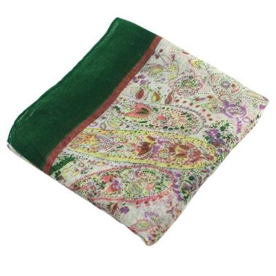 China Polyester voile scarf and shawl with colorful printing for sale