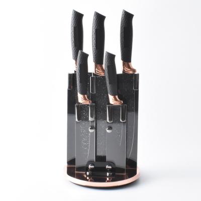 China Sustainable Professional High Quality Top Grade Kitchen Knife Set With Block Stainless Steel for sale