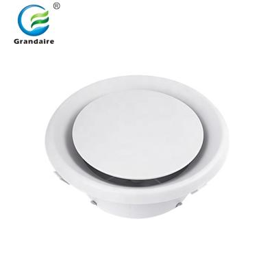 China Modern Australian ABS Plastic Circular Return Air Vent Cone Grill Diffuser Round Ceiling Vent Duct For Duct for sale