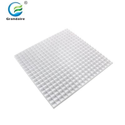 China Modern Plastic Egg Crate Grille Ceiling Eggcrate Core Panel Sheet For HVAC for sale