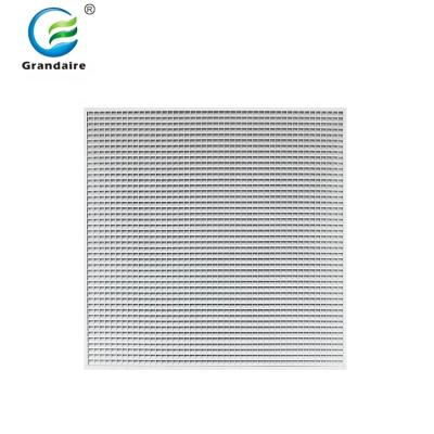 China Modern Eggcrate Ventilation U Frame Aluminum Ceiling Return Air Grilles For HVAC for sale