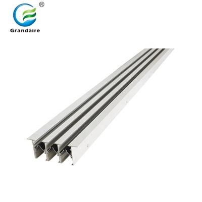 China Modern Aluminum Linear Air Conditioner Slot Return Grill Ceiling Air Diffuser for sale