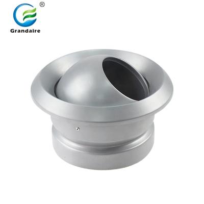 China Modern Aluminum Round Eyeball Jet Engine Nozzle Diffuser for HVAC in Airport Side Wall for sale