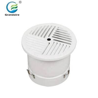 China Modern Ventilation Round Aluminum Floor Air Grille With Damper for sale