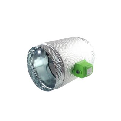 China Modern Air Conditioner 24V Electric HVAC Actuator Round Air Duct Motorized Volume Damper for sale