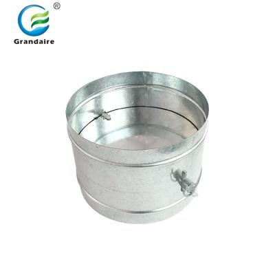 China New Modern Manual Round Adjustable Single Blade HVAC Air Volume Control Duct Balancing Barrel Damper for sale