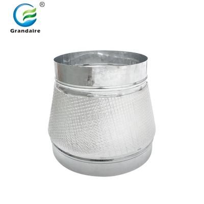 China Easy Installation Air Conditioning Galvanized Steel Round Metal Duct Reducer For Air Pedestal Fittings for sale