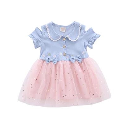 China 2020 New Anti-static Summer Girls Dress Children's Clothing Mesh Skirt Sweet Children Princess Skirt Dress for sale