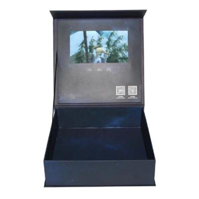 China Recycled Promotional Magnetic Video Pack Boxes LCD Display Boxes Materials Presentation Gift Box for sale