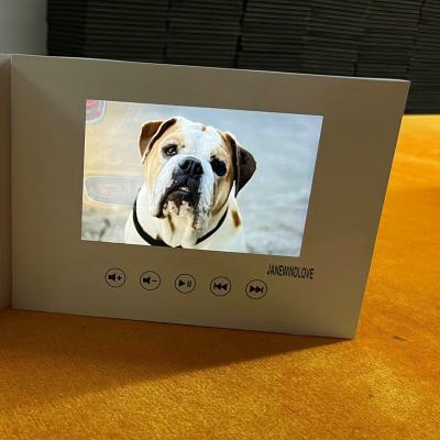 China Agriculture Promotional Gift Lcd Brochure Box Lcd Video Screen 6inch In Paper Crafts For Advertising for sale