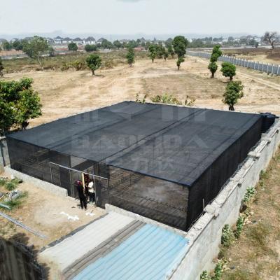 China Integrated Temperature Control Net Shading Rectangle Greenhouse with Full Ventilation System for sale