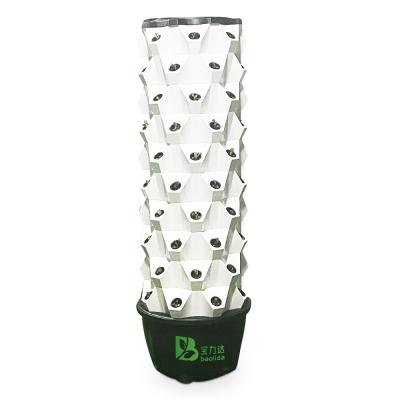 China 65L Water Capacity 10 Layers 80 Plant Holes Hydroponic Grow Tower System for Plant Growth zu verkaufen