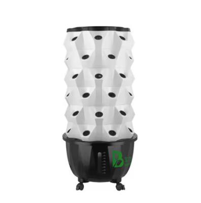 China Material ABS Sistema de cultivo hidropônico ecológico Torre hidropônica com 6 camadas Iluminação LED à venda