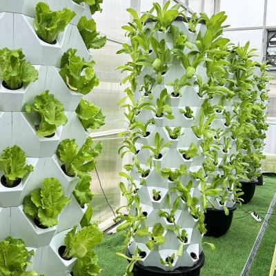 China 65L 14 Layers 112 Plant Holes Complete Hydroponic Growing System With 6 Light Distribution zu verkaufen